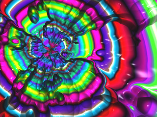 Beautiful abstract background for art projects, cards, business, posters. 3D illustration, computer-generated fractal