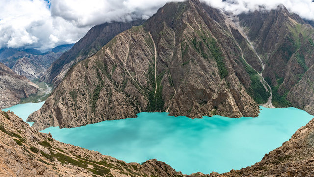 Lake on the Top, Phoksundo Lake is an alpine freshwater oligotrophic lake in Nepal, located at an elevation of 3,611.5 m above sea level in the Dolpa District.