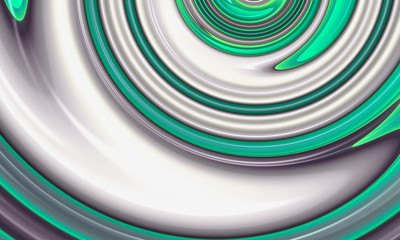 Beautiful swirl rays for art projects, business, banner, template, card. 3D illustration