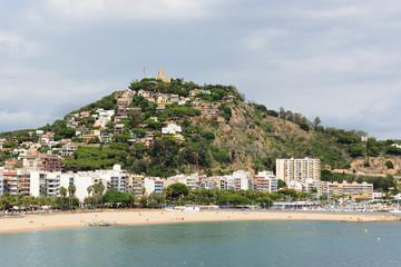 Fototapeta na wymiar strand in blanes, spanien