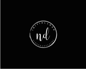 ND Initial letter logo template vector