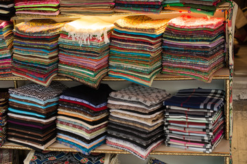 Examples of fabric of various color and type