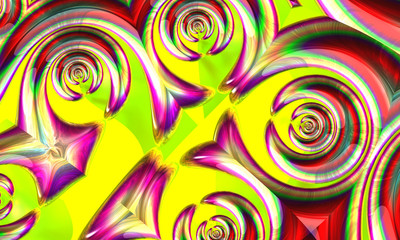 Background on Halloween, colorful web3D illustration, computer-generated fractal