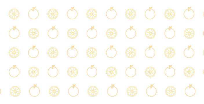 Orange fruit pattern background image, isolated on orange background	