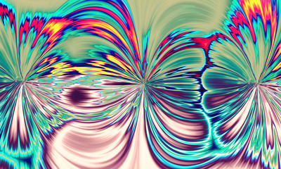 Beautiful abstract flower for art projects, cards, business, posters. 3D illustration, computer-generated fractal