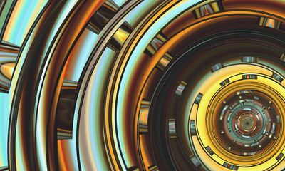 Beautiful abstract background for art projects, cards, business, posters. 3D illustration, computer-generated fractal