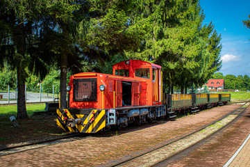 Old diesel locomotive