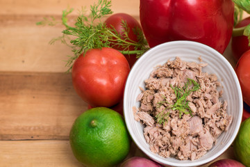 fresh vegetables on a wooden table