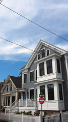 Provincetown, Cape Cod, Massachusetts, USA: historische Holzhäuser