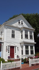 Provincetown, Cape Cod, Massachusetts, USA: historische Holzhäuser