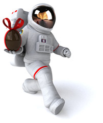 Fun astronaut - 3D Illustration