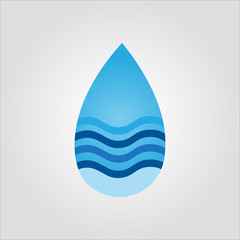 Water Liquid Drop logo, icon template for store business etc