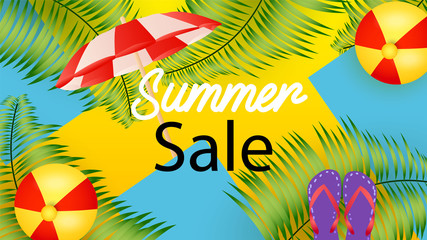Summer Sale Banner Background