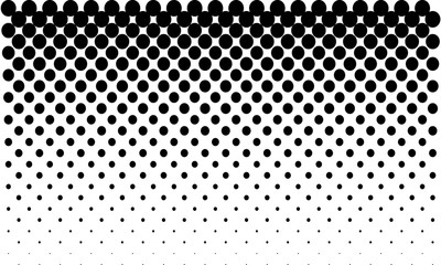 Vertical gradient halftone dots background