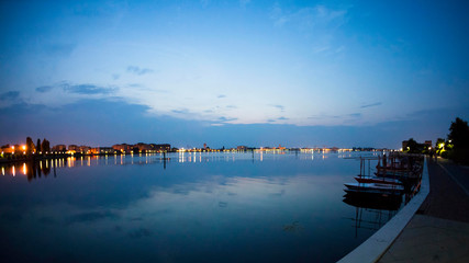 Laguna at Chioggia aftes sunset, © Simone