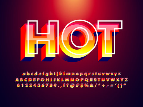 red text effect with detailed glass effect and hot color, thermal hot alphabet, trendy red summer font 