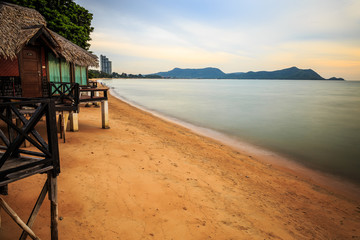 Asian tropical beach paradise in Thailand