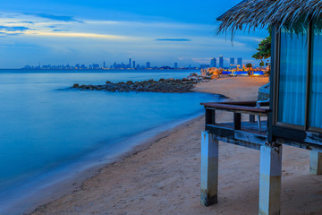 Asian tropical beach paradise in Thailand