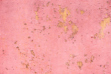 Old paint on metal surface.