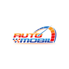 RPM automotive logo design. Editable logo design