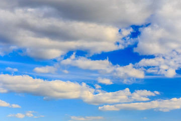 blue sky with white clouds
