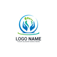Massage logo design. Editable logo design