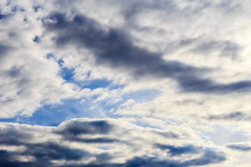 blue sky with white clouds