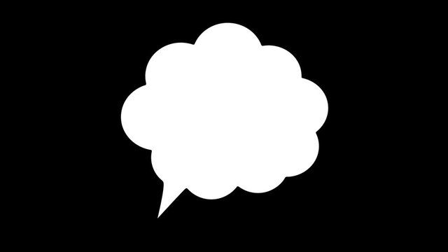 Speak cloud icons animation 