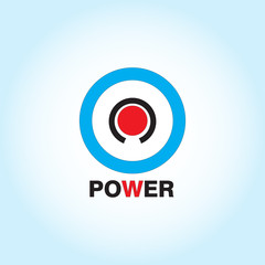 Power icon Vector Illustration on the white background.