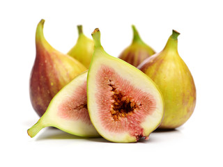 Fig fruits isolated on white background