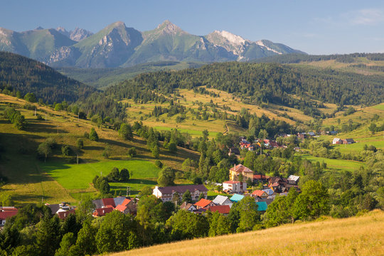 Village Osturna under High Tatras, Slovakia
