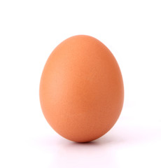 chicken egg isolated on white background.