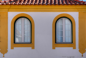 Détail de maison traditionnelle du centre du Portugal à Sardoal