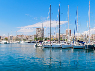 Holiday port in Alicante. Spain