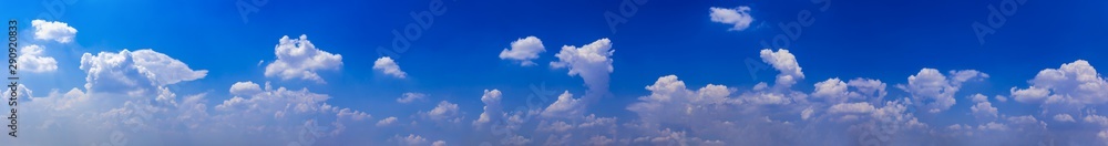 Canvas Prints blue sky with tiny clouds. panorama