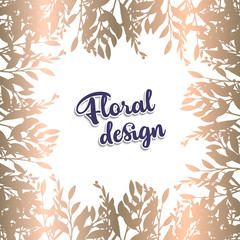 Luxury Gold And Dark Greeting card . Vector frame