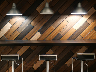 Chair Texture Lamp Wall Wooden background.