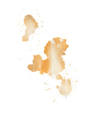 Watercolor, brilliant and gold blots. New Year's textures.