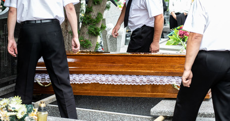 funeral ceremonies, coffin in morgue , coffin in funeral