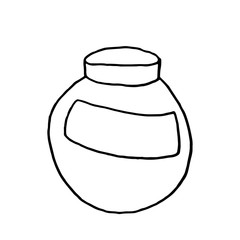 Hand drawn Cosmetic tools. Cosmetology background. Isolated beauty products. Facial cosmetics. Makeup. Lipstick. Eye lash. Mascara. Brush. Glamour vector illustration. Design make up pack. Toiletry.