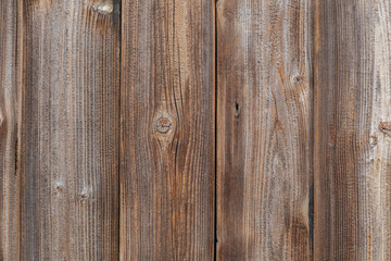 Texture of wooden boards at a kiosk