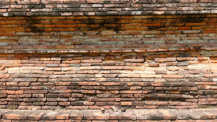 Old and antique brick walls Abstract background texture