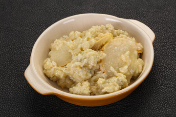 Risotto with pear and gorgonzola