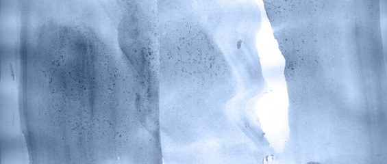 Abstract watercolor background hand-drawn on paper. Volumetric smoke elements. Navy blue color. For design, web, card, text, decoration, surfaces.