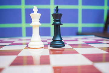 chess pieces on board