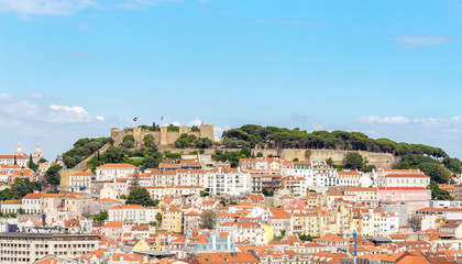 Fototapeta na wymiar Sao Jorge Castle, Lisbon