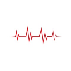 Heartbeat Cardiogram Icon Vector illustration