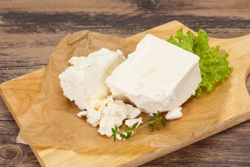 Greek traditional Feta soft cheese