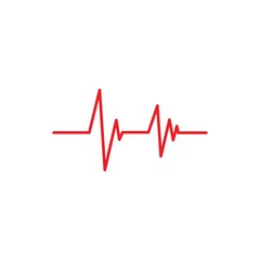 Heartbeat Cardiogram Icon Vector illustration