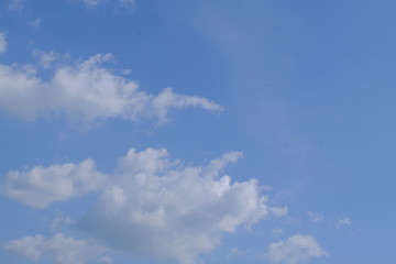 blue sky with white clouds